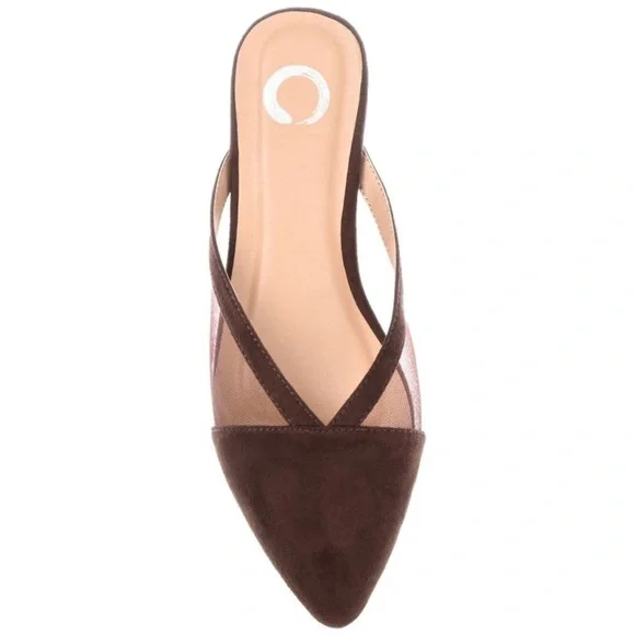 Journee Collection Womens Reeo Slip On Pointed Toe Mules Flats * - Picture 4 of 6